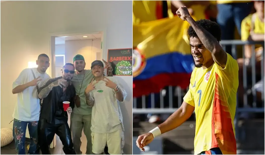 Jugadores de la Selección Colombia disfrutan con J Balvin Jugadores de la Selección Colombia disfrutan con J Balvin