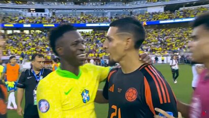 Momento de respeto: Vinicius abraza a Muñoz tras disputado empate