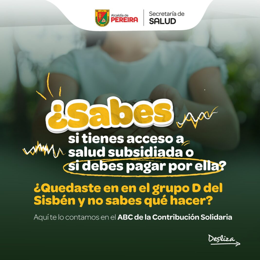 Pereira socializa la contribución solidaria en salud