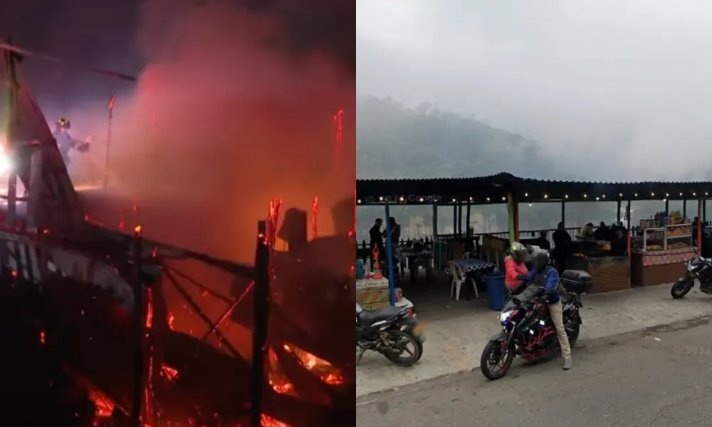 Incendio en el Salto del Tequendama deja pérdidas totales.