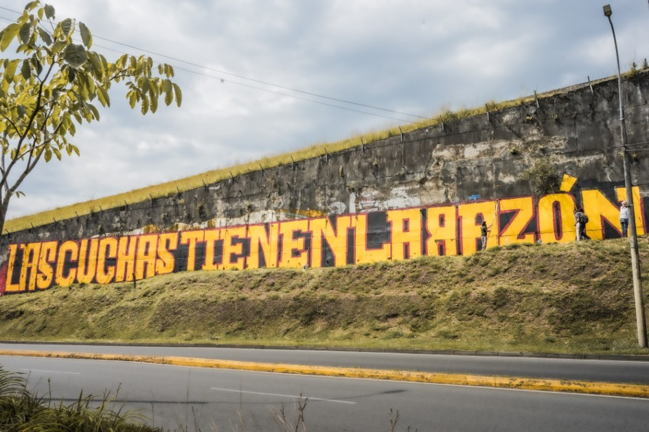 Las cuchas también tienen la razón: Mural de memoria y resistencia en Pereira