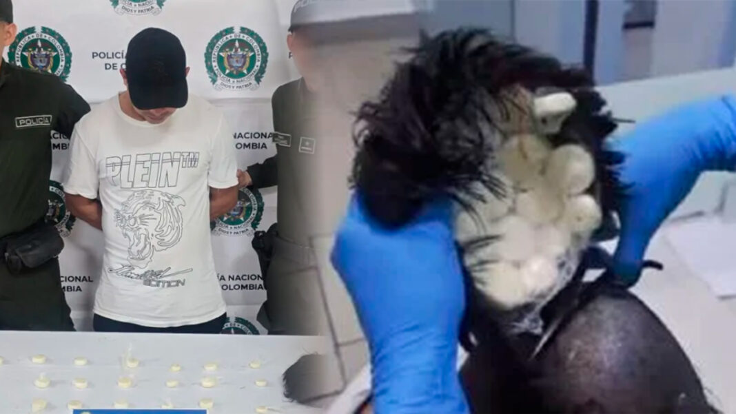 Capturan a hombre con 400 dosis de coca ocultas en peluca en aeropuerto de Cartagena