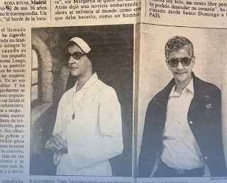 Exmonja confiesa haber embarazado a una religiosa