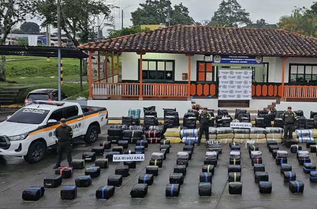 Policía incauta 3,5 toneladas de marihuana en el Quindío
