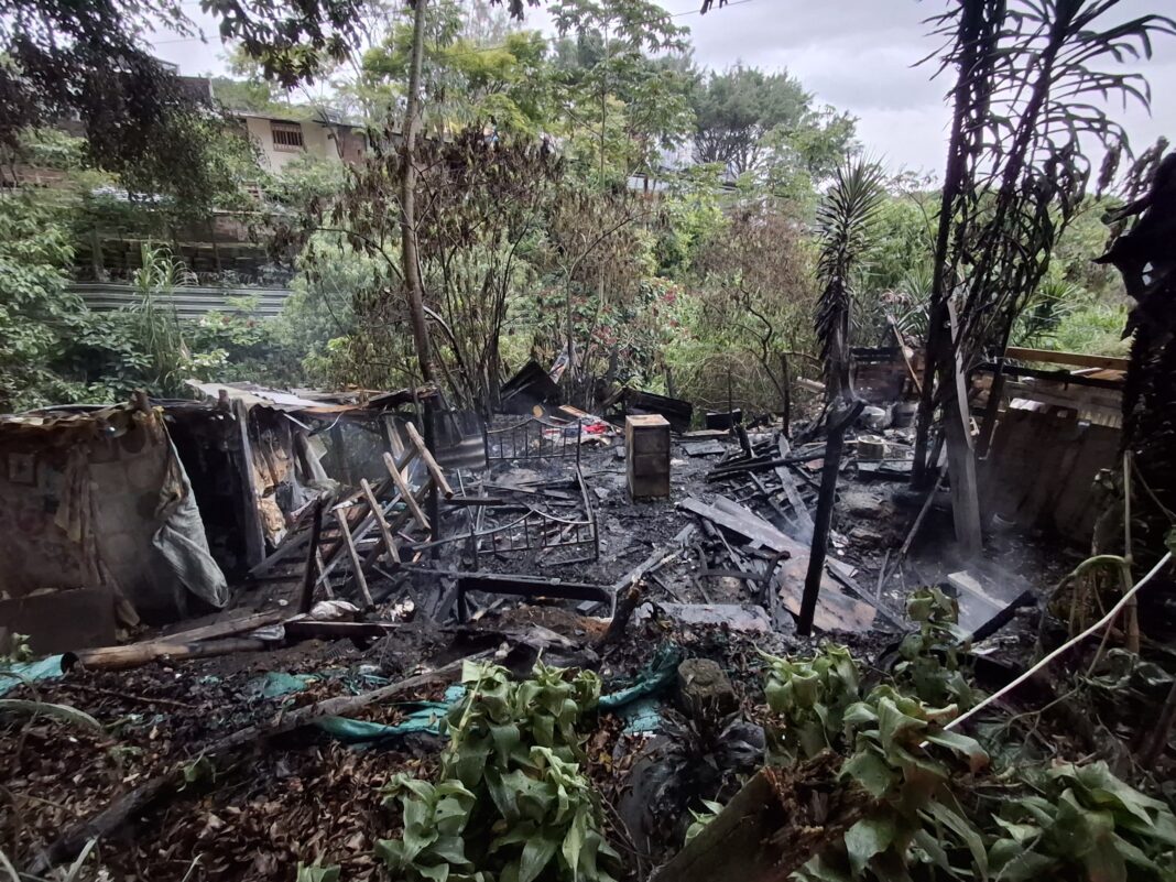 Incendio en la Avenida las Américas de Pereira