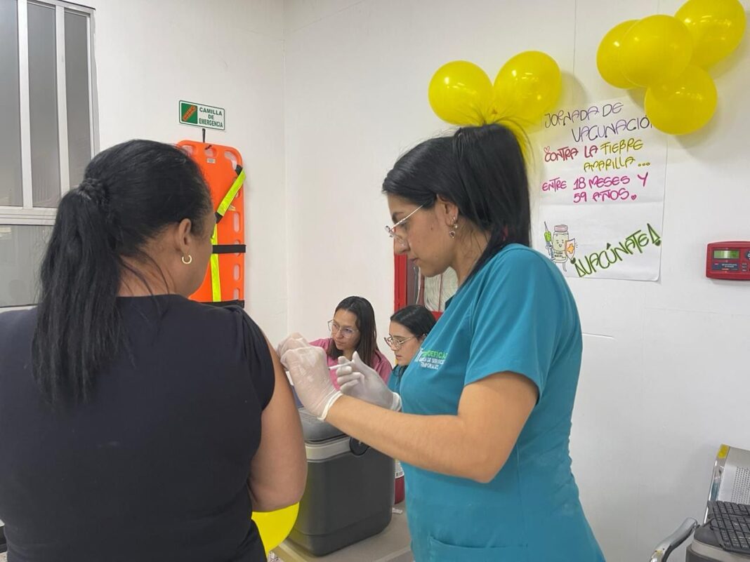Dosquebradas avanza en vacunación contra la Fiebre Amarilla