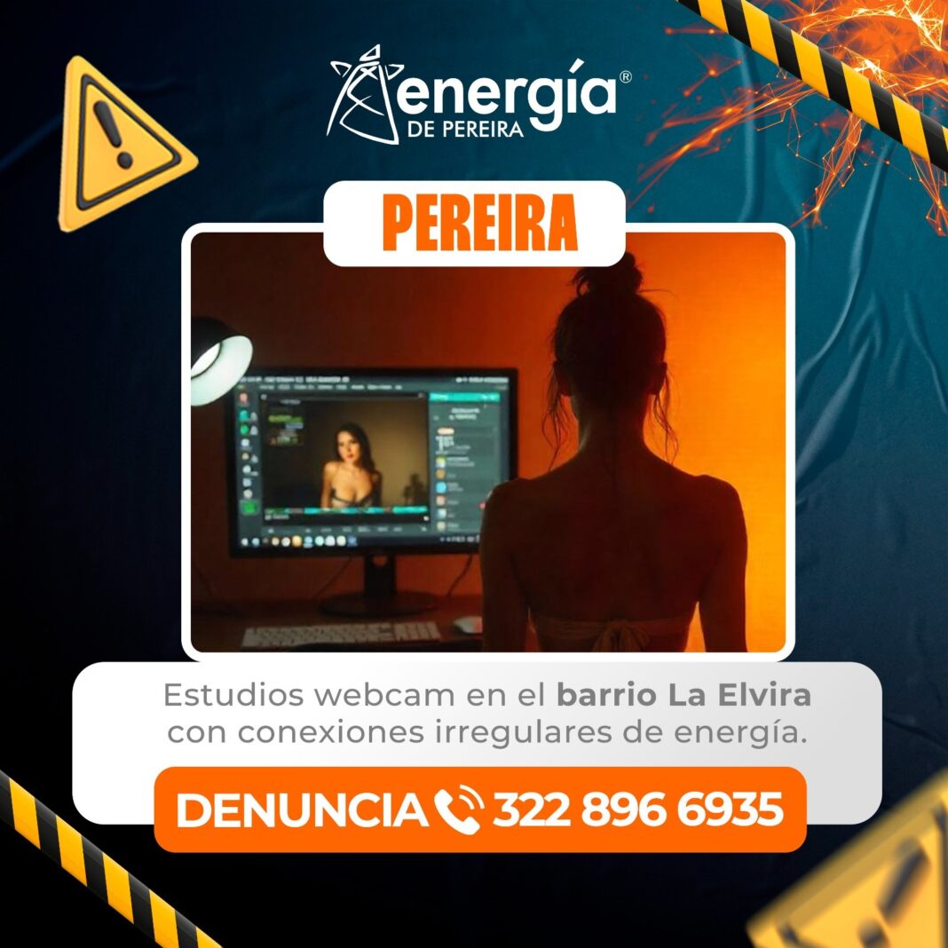 Detectan robo de energía en estudios webcam de Pereira