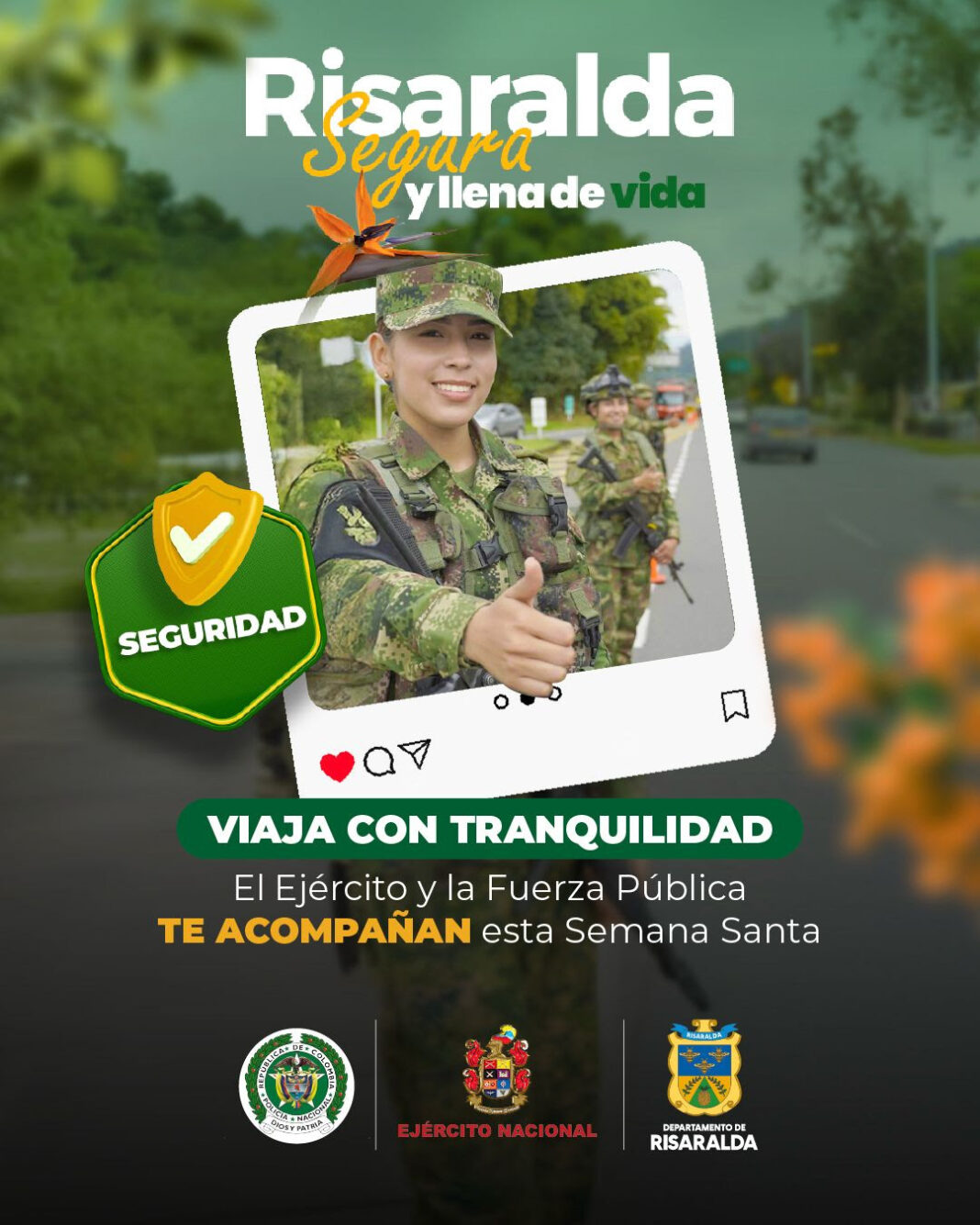 Seguridad vial en Semana Santa 2025 en Risaralda