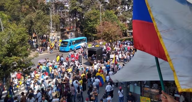 Paro Nacional en Colombia - 28 de Mayo de 2025 Marcha del Paro Nacional en Pereira, Colombia, 28 de mayo de 2025