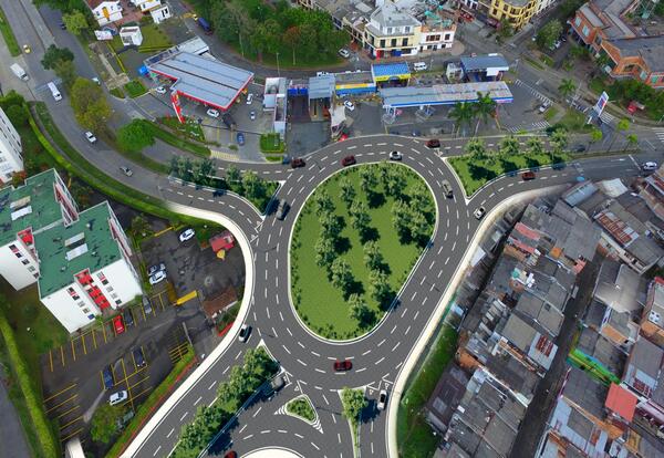 Inicio de obras en glorieta de Corales este julio Maquinaria lista para iniciar construcción de glorieta de Corales en Pereira