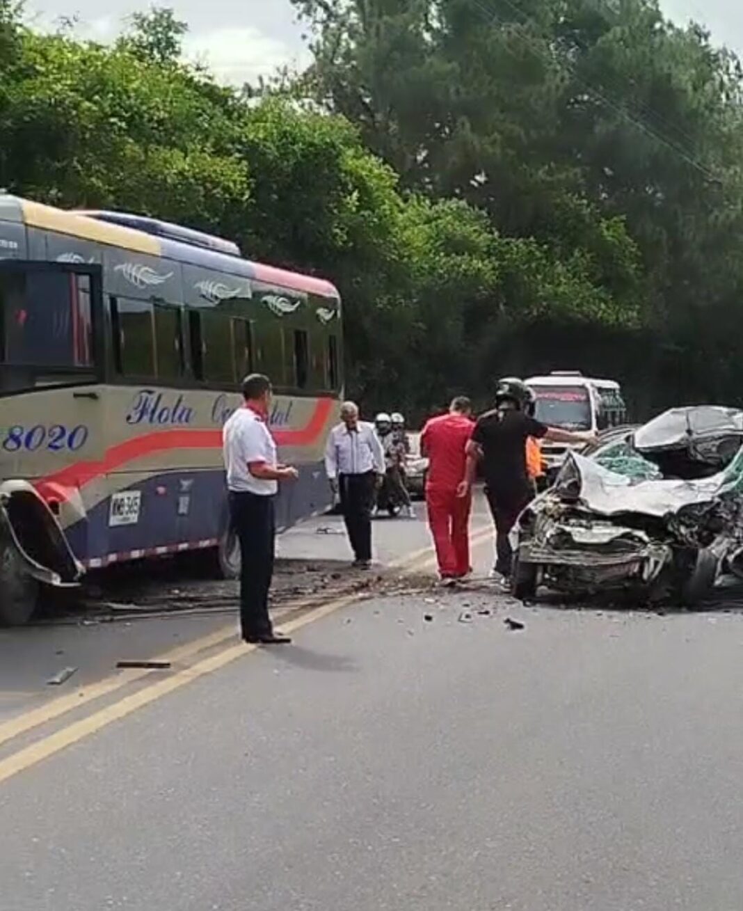 Accidente en la vía Pereira-La Virginia deja un muerto y un herido