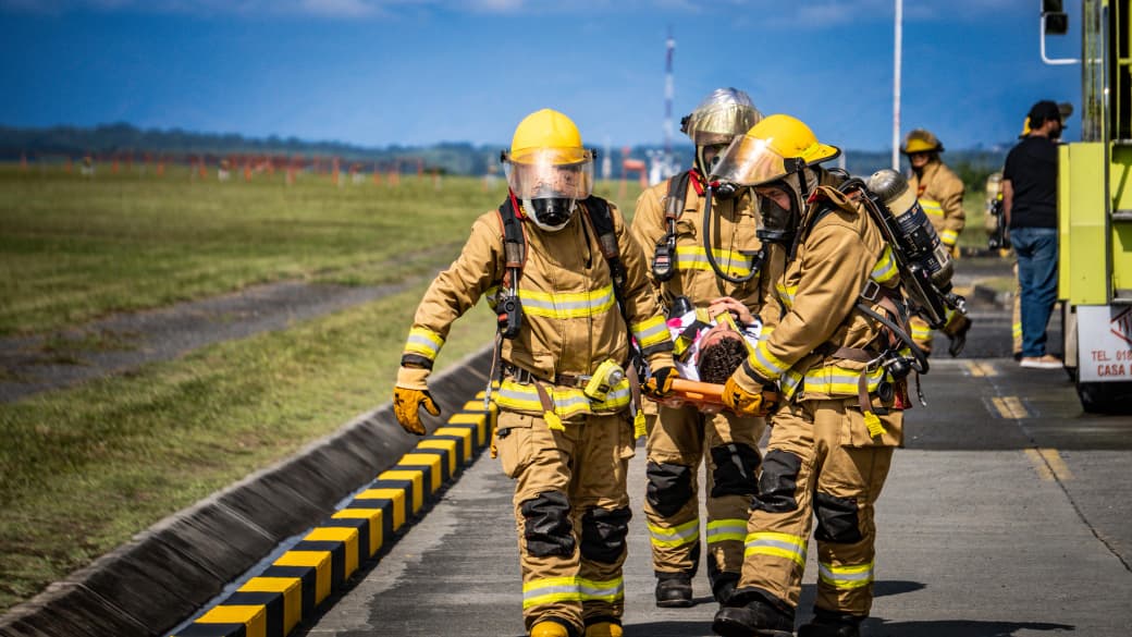 Simulacro de emergencia aérea en el Aeropuerto Matecaña