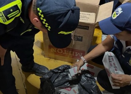 Incautan 326 cigarrillos de contrabando en La Virginia