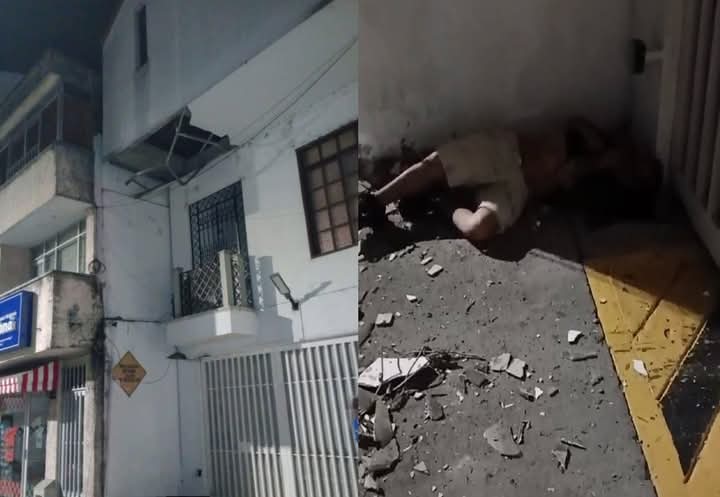 Hombre cae del techo del Concejo de Pereira y queda gravemente herido