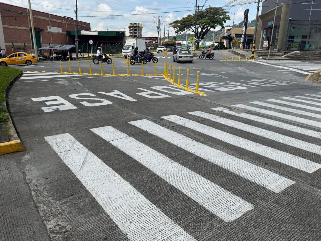 Dosquebradas reorganiza el tráfico en Jotagallo con obras